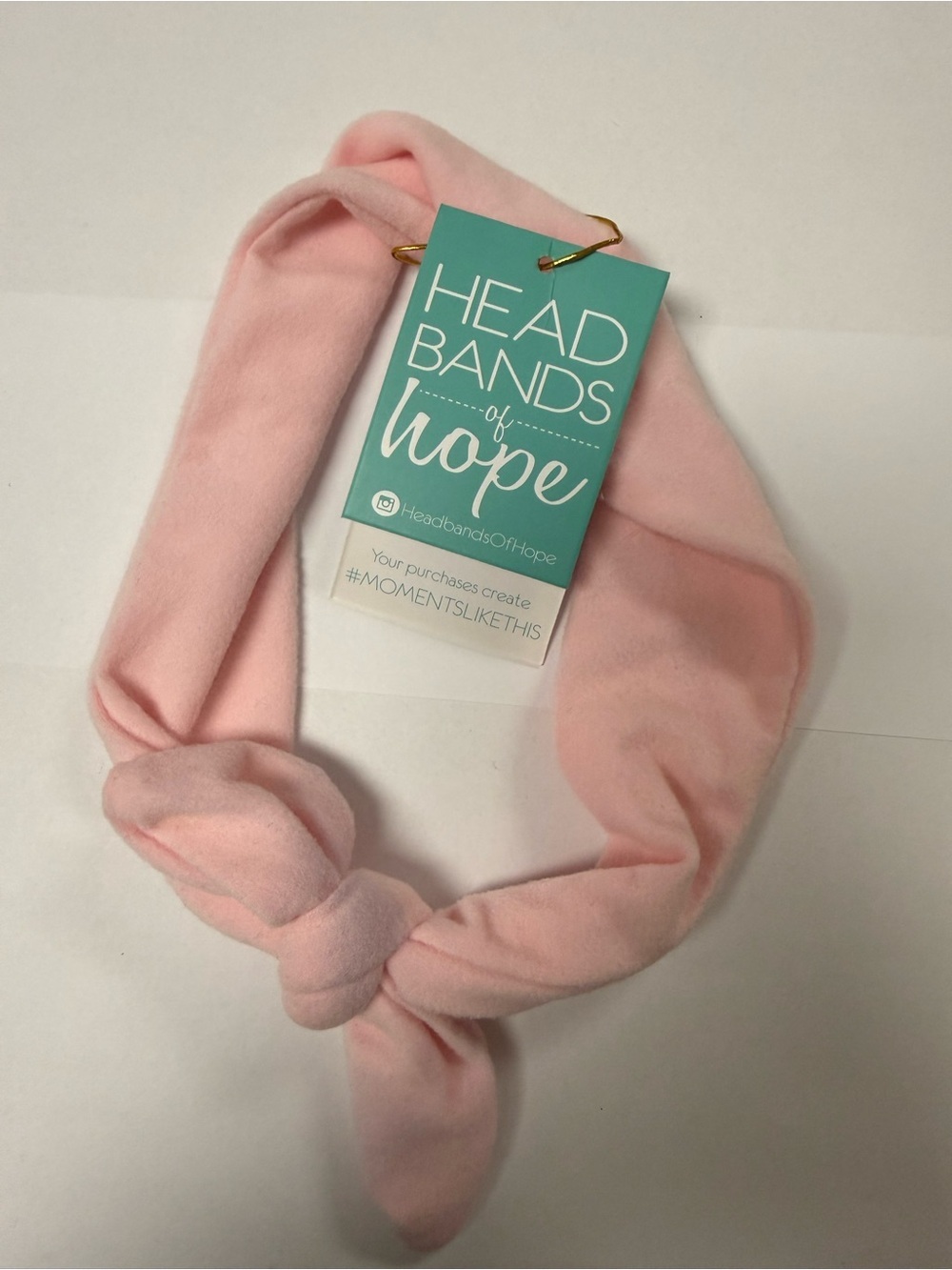 Blush Pink Knotted Soft Fabric Headband Headbands of Hope NWT